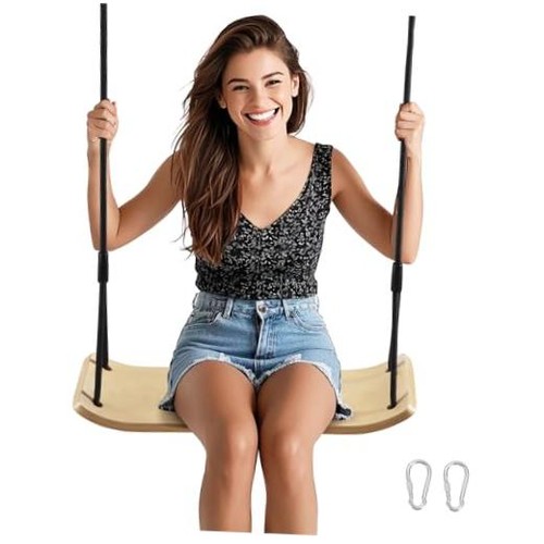 Birch wood tree swing 330lbs - swing,