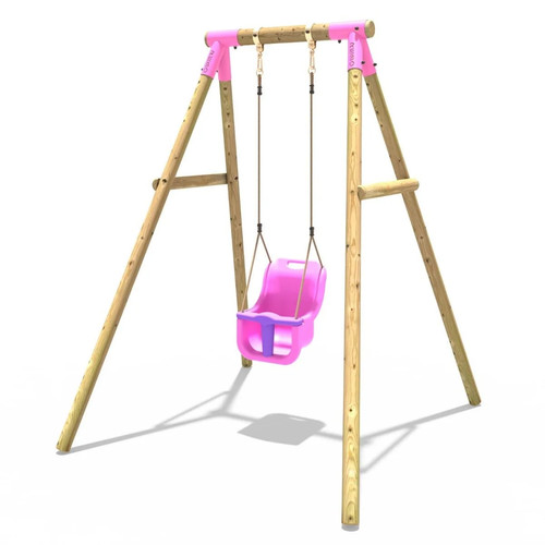 Rebo wooden garden swing - wooden, set