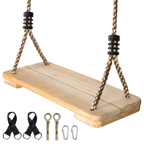 Extfans wood tree swing - wood, seat