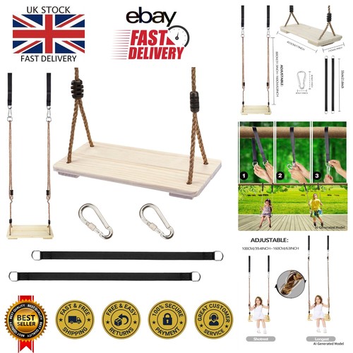 Durable wooden tree swing set - swing,