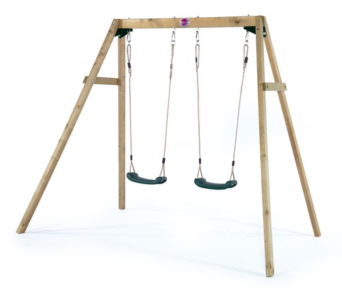 Plum play wooden double swing - double,