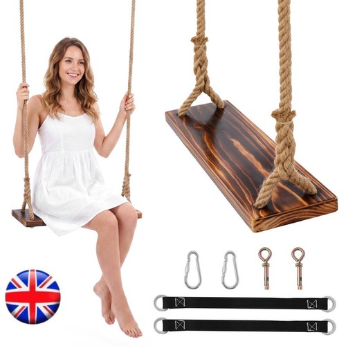 Wood tree swing seat wooden - wood,