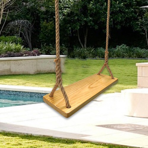 Outdoor wood swing set with - swing,